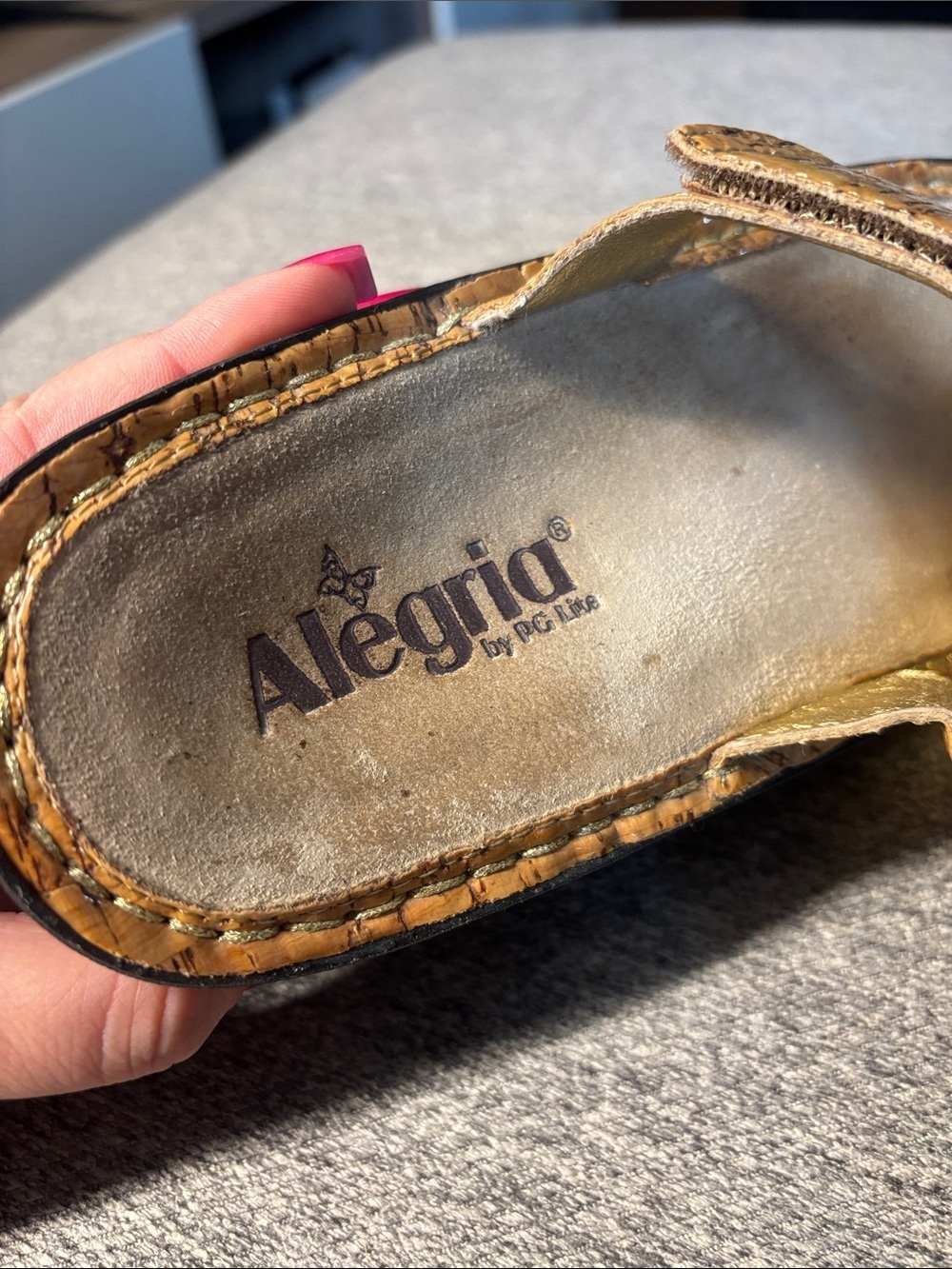 Alegria Carina Sandals in a Cork Fiesta - Picture 2 of 6